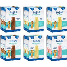 Frebini Energy Fibre Trinknahrung Mischkarton | Aufbaunahrung mit Vitaminen für Kinder