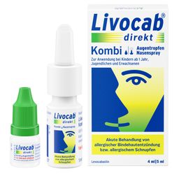 Livocab® direkt Kombi 4 ml Augentropfen + 5 ml Nasenspray