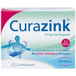 Curazink® Hartkapseln - hochdosiert mit 15 mg Zink im einzigartigen Zink-Histidin-Komplex