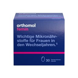 Orthomol Femin - Mikronährstoffe für Frauen in den Wechseljahren - mit Biotin, Selen, Zink, Nachtkerzenöl, Coenzym Q10 - Kapseln