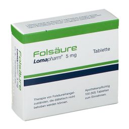Folsäure Lomapharm 5mg Tabletten