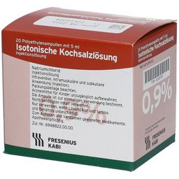 Isotonische Kochsalzlösung 0,9 % Plastik-Ampullen