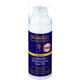 ALLERGIKA® Gesichtscreme Urea 5% - 24h-Feuchtigkeitspflege: Intensiv hydratisierende tägliche Pflege bei trockener, spannender und schuppiger Gesichtshaut für Tag und Nacht