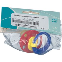 Beruhigungssauger Kirschform Latex Bunt ab 6 Monaten
