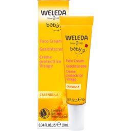 Weleda Baby Gesichtscreme Calendula - pflegt & schützt empfindliche Babyhaut, spendet Feuchtigkeit