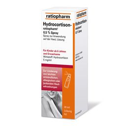 Hydrocortison-ratiopharm® 0,5 % Spray: Lindert Juckreiz sowie Hautreizungen und wirkt entzündungshemmend