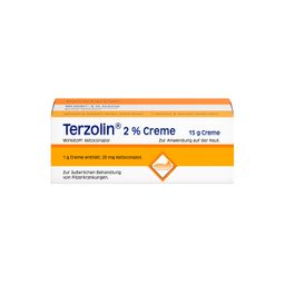 Terzolin® 2% Creme: pilzabtötendes Arzneimittel bei seborrhoischer Dermatitis oder Ekzem und Kleienpilzflechte