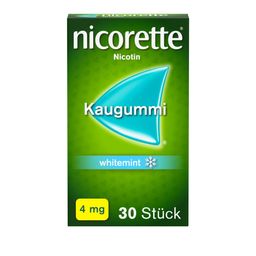 nicorette 4 mg Nikotinkaugummi whitemint zum Rauchen aufhören