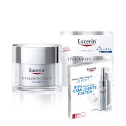 Eucerin® HYALURON-FILLER Tagespflege für trockene Haut + Eucerin Hyaluron Spray 50ml GRATIS