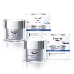 Eucerin® HYALURON-FILLER Nachtpflege + Eucerin Hyaluron Spray 50ml GRATIS
