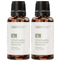 CBD VITAL Schlaftropfen mit Hanf und Melatonin