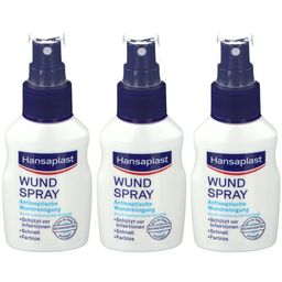 Hansaplast Wundspray | Antiseptische Reinigung | Schützt die Wunde | Einfache Wundreinigung