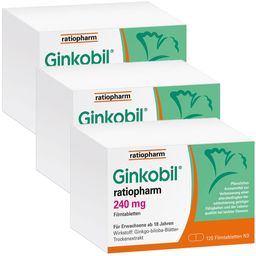 Ginkobil® ratiopharm 240mg mit Ginkgo biloba