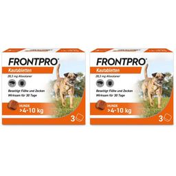FRONTPRO® Kautablette gegen Zecken und Flöhe für Hunde (>4-10kg)
