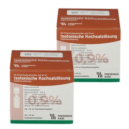 Isotonische Kochsalzlösung 0,9% Plastikampulle