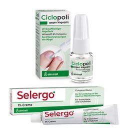 Ciclopoli® gegen Nagelpilz + Selergo® 1 % Creme