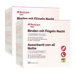 Redcare Fem Binden mit Flügeln Nacht
