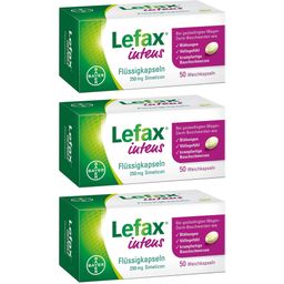 Lefax intens Flüssigkapseln – bei gasbedingten Beschwerden wie Blähungen, Völlegefühl und krampfartigen Bauchschmerzen