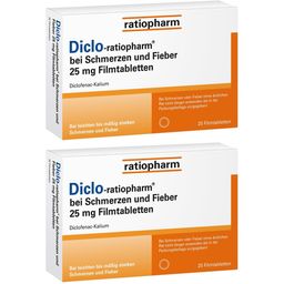 Diclo-ratiopharm 25 mg Filmtabletten - bei Schmerzen, mit Diclofenac