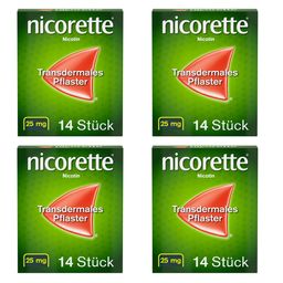 nicorette TX Pflaster mit 25 mg Nikotin zum Rauchen aufhören