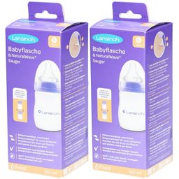 LANSINOH NaturalWave Babyflasche 160 ml & Sauger S