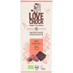 Lovechock Dark Chocolate Dattel Schokolade 69% Bio