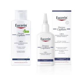 Eucerin DermoCapillaire Urea Kopfhautberuhigendes Intensiv-Tonikum +  Eucerin DermoCapillaire Urea Kopfhautberuhigendes Shampoo - Jetzt 20 % mit dem Code eucerin20 sparen