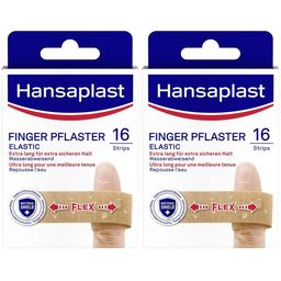 Hansaplast Elastic Fingerpflaster | Elastische Pflaster | Wundpflaster mit starkem Halt | 16 Stk.