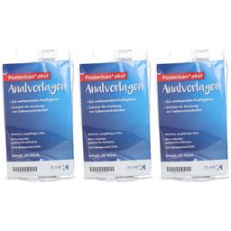 Posterisan akut Analvorlagen – Zum Schutz der Wäsche beispielsweise vor Salbenrückständen oder Nässen und leichten Blutungen bei Hämorrhoidenbeschwerden