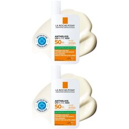 La Roche Posay Anthelios UVMUNE 400 Oil Control Fluid Sonnenschutz für empfindliche Haut mit sehr hohem UV-Schutz LSF 50+. Für ölige Haut geeignet.