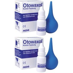 Otowaxol Kombi-Packung - Ohrenschmalzentferner zur sanften Ohrenreinigung, inkl. Ohrenspritze