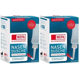 WEPA Nasenspülkanne mit 10 x 2,95 g Nasenspülsalz