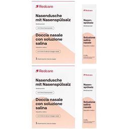 Redcare Nasendusche mit Nasenspülsalz