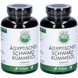 Green Naturals Ägyptisches Schwarzkümmelöl Kapseln 180 St – Heilpflanzenwohl