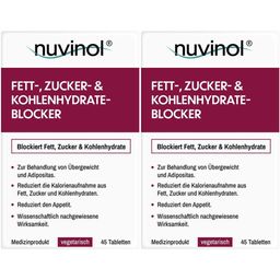 nuvinol Fett-, Zucker- & Kohlenhydrateblocker – Bei Abnehmen & Diät. Bei Adipositas & Übergewicht.
