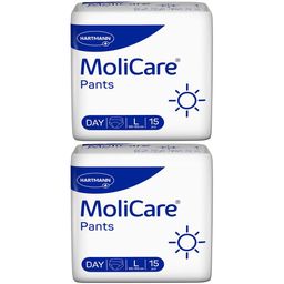 MoliCare Pants Day Inkontinenzhosen: diskreter Schutz am Tag bei mittlerer Inkontinenz, Gr. L (100-150cm Hüftumfang)