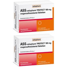 ASS-ratiopharm® PROTECT 100 mg magensaftresistente Tabletten zur Prophylaxe eines erneuten Infarktes