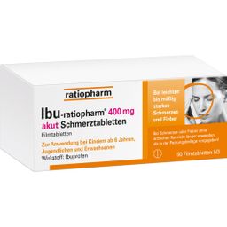 IBU-ratiopharm® 400 mg akut Schmerztabletten