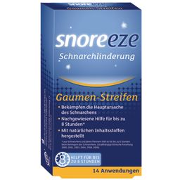 snoreeze Schnarchlinderung Gaumenstreifen