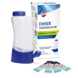 EMSER® Nasendusche mit 4 Beuteln Nasenspülsalz