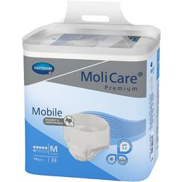 MoliCare Premium Mobile 6 Tropfen Gr. M ist eine Einweghose, bei der Einlage und Höschen in einem Produkt vereint sind