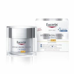 Eucerin® Hyaluron-Filler Tagespflege mit LSF 30 – Glättet Falten & beugt lichtbedingter Hautalterung vor - jetzt 20 % sparen mit eucerin20 + X-Mas Geschenkebox HYALURON-FILLER Serum-Konzentrat GRATIS