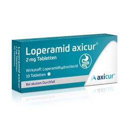 Loperamid axicur® 2 mg Tabletten