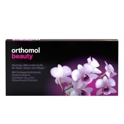 Orthomol Beauty für Frauen - für Haut, Haare und Nägel, mit Hyaluronsäure, Kollagen und Coenzym Q10 - Trinkampullen