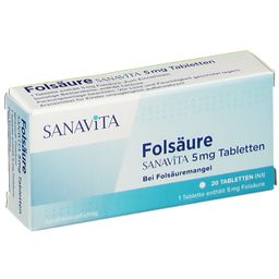 SANAVITA Folsäure 5 mg