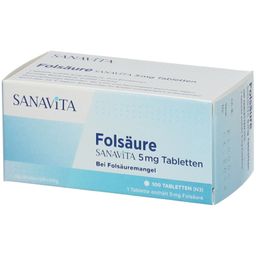 SANAVITA Folsäure 5 mg