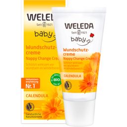 Weleda Baby Wundschutzcreme Calendula  - pflegt & schützt Babyhaut vor Wundsein im Windelbereich