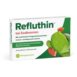 Refluthin® bei Sodbrennen - Minzgeschmack - Schnelle Hilfe bei Reflux - Schützt die Speiseröhre - gut verträglich