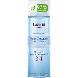 Eucerin® DermatoClean [HYALURON] Mizellen-Reinigungsfluid 3 in 1 – milde & gründliche Gesichtsreinigung