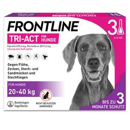 FRONTLINE TRI-ACT® gegen Zecken, Flöhe und fliegende Insekten beim Hund (20-40kg)